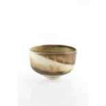 Lucie Rie (1902-1995) Bowl, circa 1960 mixed clay, with spiralled glaze impressed potter's seal 10cm