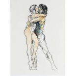 Donald Hamilton Fraser (1929-2009) Couple Embracing 177/250, signed and numbered in pencil