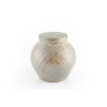 Sarah Walton (b.1945) Ginger jar stoneware, with combed glaze impressed potter's seal 15cm high.