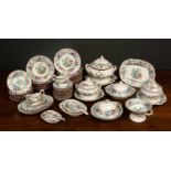 A 19th century extensive doll's dinner service with eleven dinner plates; eight dessert plates;