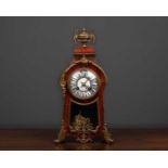 A late 19th century tortoiseshell and gilt metal mantle clock, the dial signed "R. Stewart,