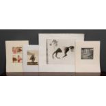 A Robert Young horse, artists proof engraving, 35cm x 30cm, signed lower right, 2 limited edition