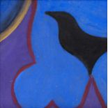 Contemporary British School 'Untitled abstract of a bird' oil on panel, unsigned, in painted