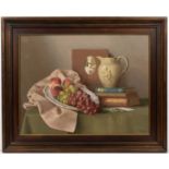 Gerald Norden (1912 - 2000) 'Homage to Chardin', oil on board, 34.5cm x 44cm Provenance: The Ogle