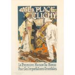 Eugène Samuel Grasset (1841-1917) A La Place Clichy, colour lithograph, printed Nouvelles Affiches