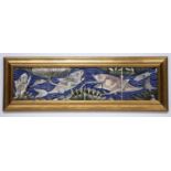 After William De Morgan (1839-1917) Set of four fish tiles, reproductions, overall panel measures