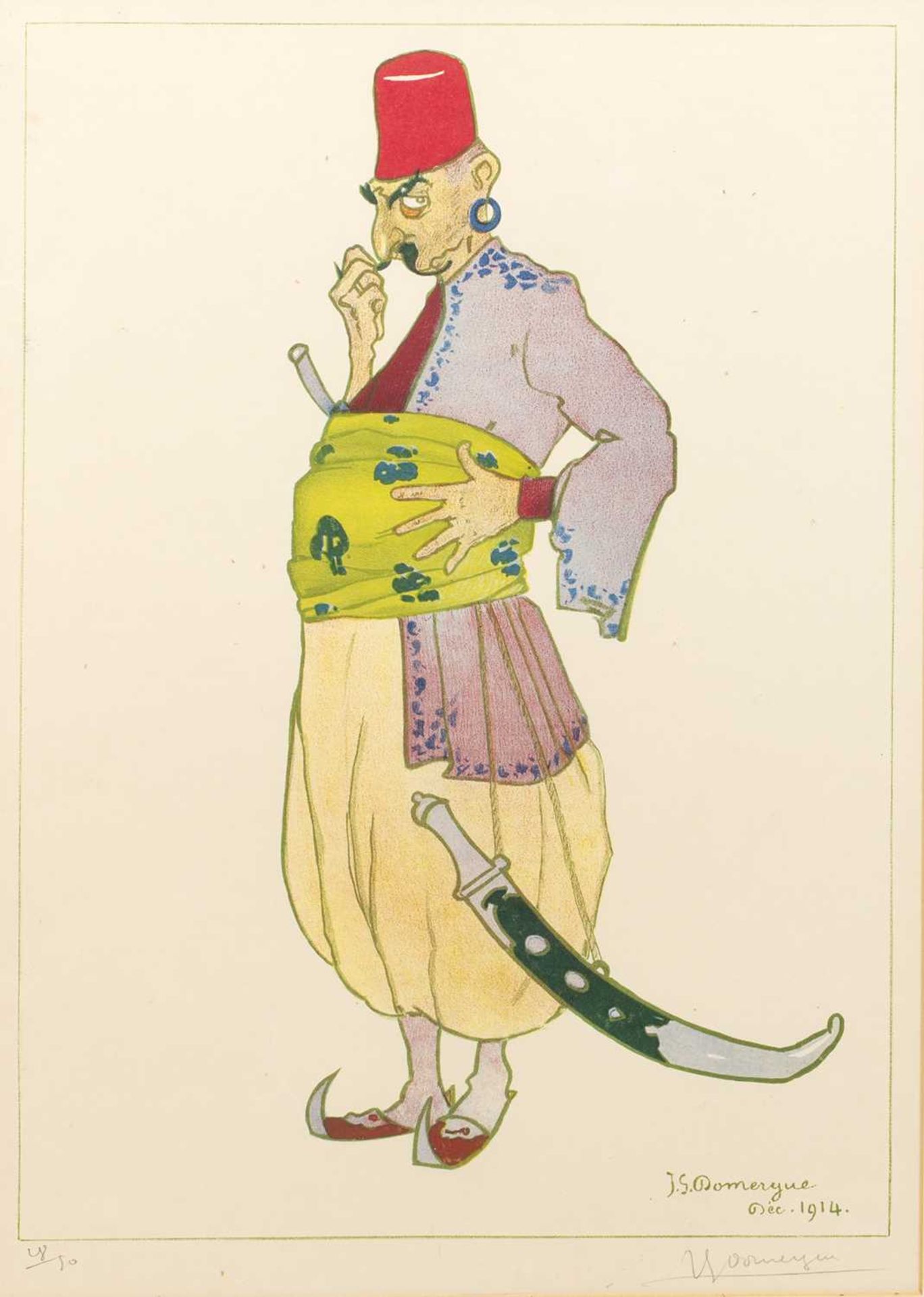 Eugène Samuel Grasset (1841-1917) A La Place Clichy, colour lithograph, printed Nouvelles Affiches - Image 2 of 6