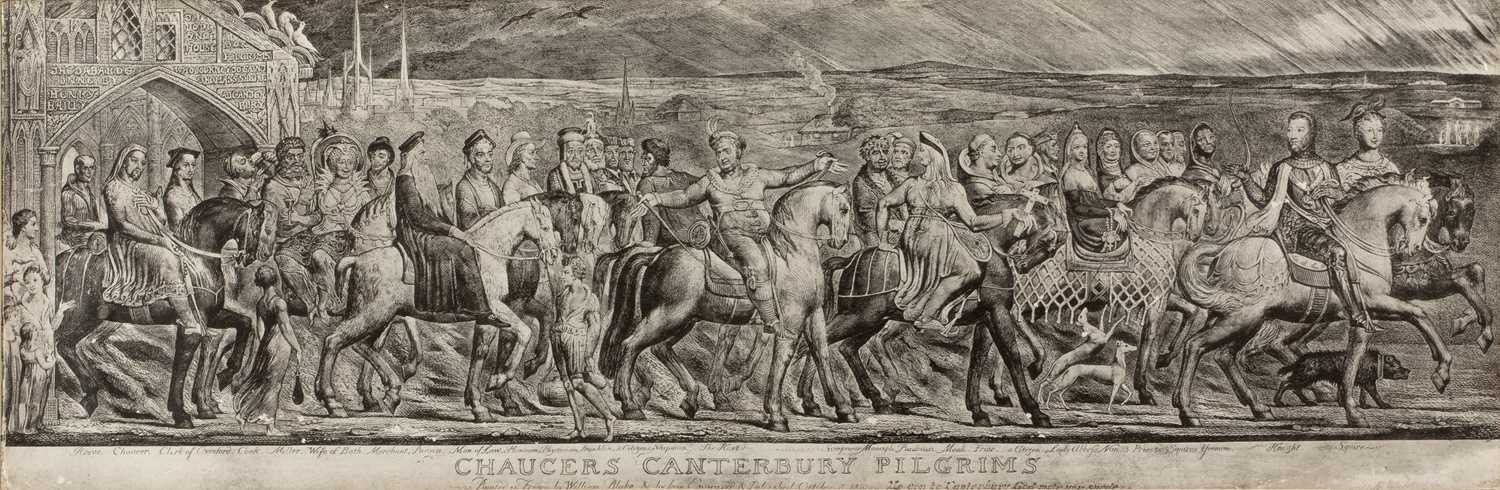 After William Blake (1757–1827) 'Chaucer's Canterbury Pilgrims', print, 19cm x 56cm, another - Image 2 of 9