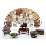 Group of Oriental porcelain Chinese and Japanese, to include four Chinese Dehua porcelain models,