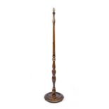 Chinoiserie standard lamp 20th Century, in Chinese taste, with painted decoration, 152cm highPlug