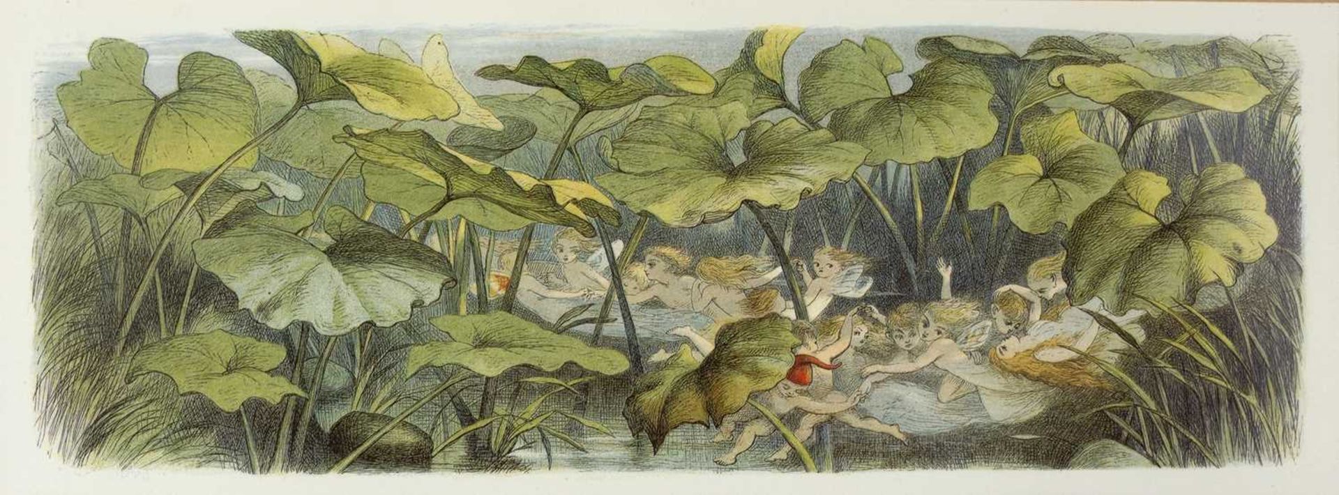 Richard Doyle (1824-1883) 'Wood elves at play', limited edition print, number 102/1500, with