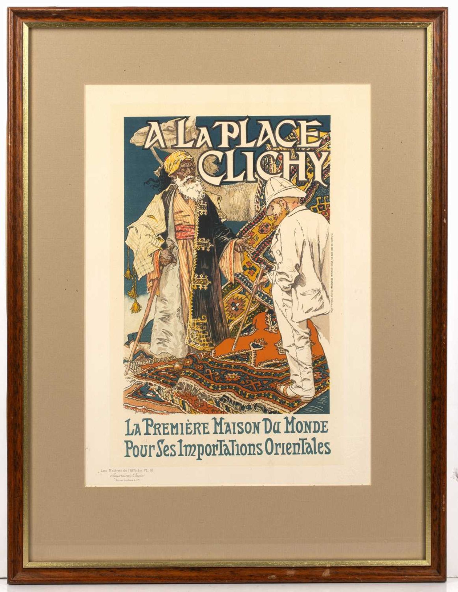 Eugène Samuel Grasset (1841-1917) A La Place Clichy, colour lithograph, printed Nouvelles Affiches - Image 3 of 6