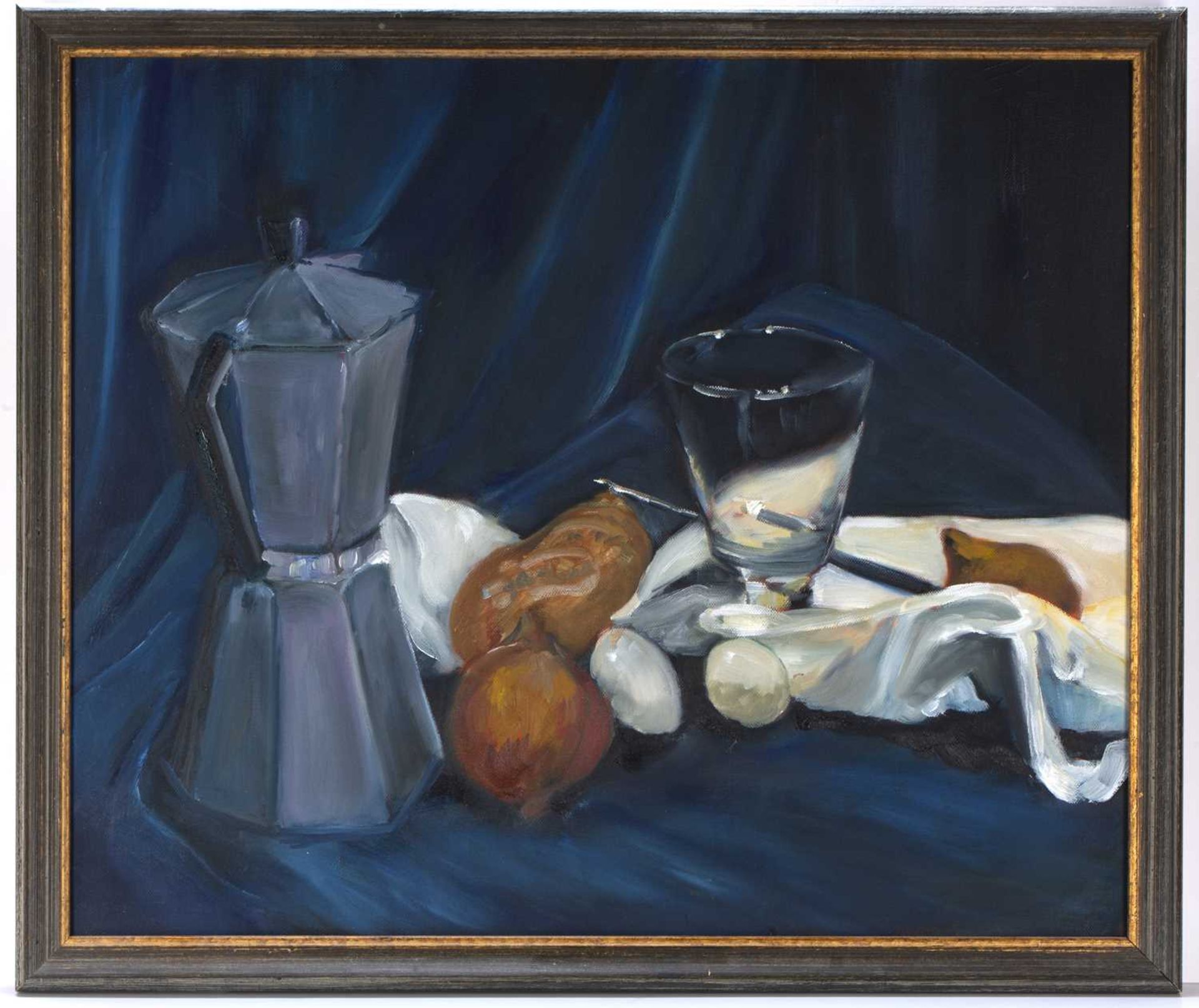 C Allen (20th Century British School) 'Untitled still life', oil on canvas, signed to the reverse, - Image 2 of 3