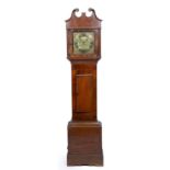 John Chance of Chepstow, mahogany cased longcase clock the 11 inch square brass dial having Roman