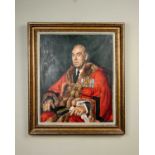 Bernard Hailstone (1910-1987), portrait of a Mayor, signed to the lower right, framed, 74.5cm x 62cm
