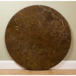 A circular marble tabletop 121cm diameter x 1.5cm thickIn good condition but of modern manufacture