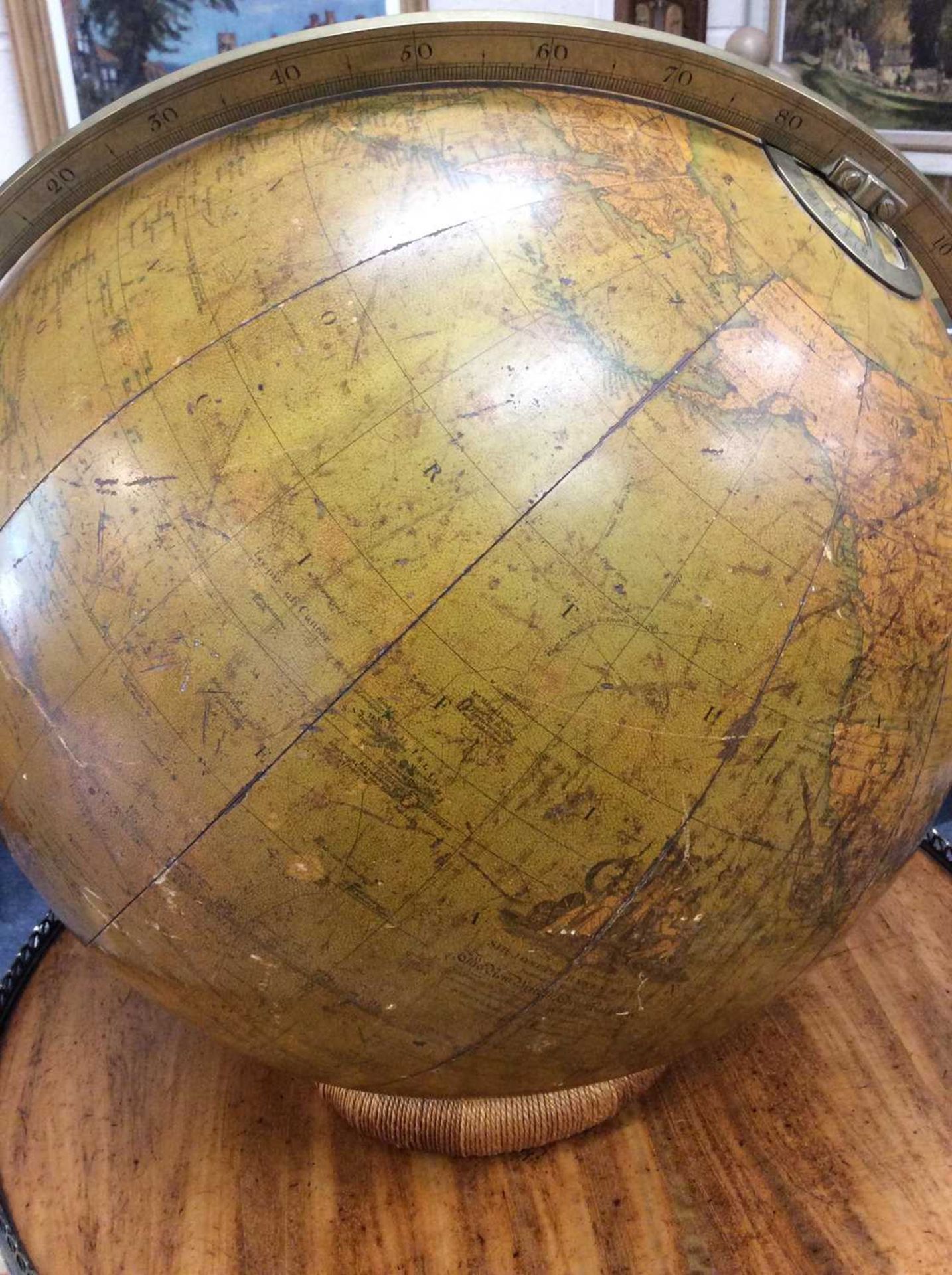 A William IV 16 inch library terrestrial globe dedicated to Sir Joseph Banks and manufactured by - Image 18 of 18