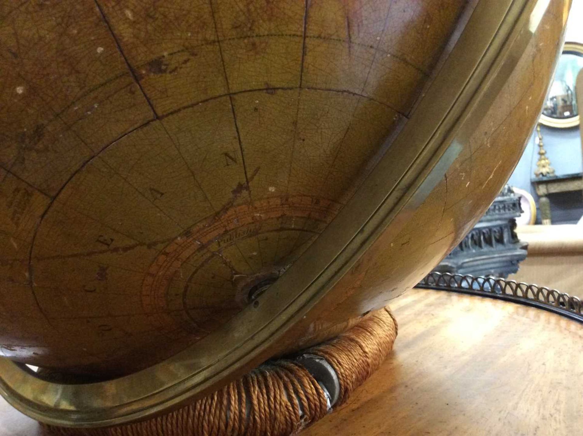 A William IV 16 inch library terrestrial globe dedicated to Sir Joseph Banks and manufactured by - Image 16 of 18