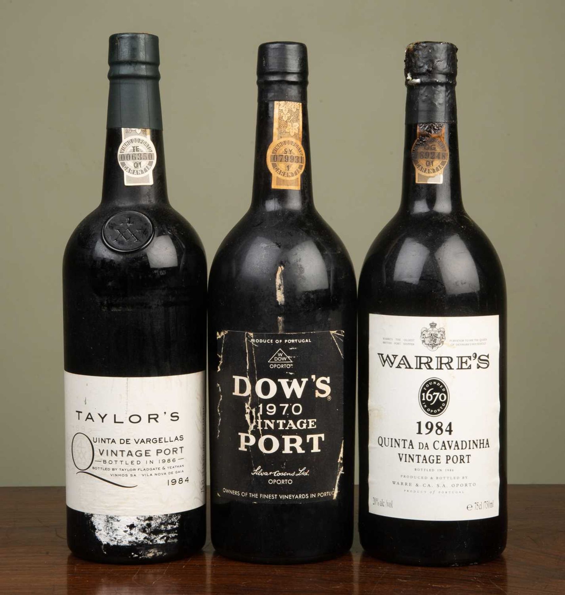 Vintage Port, a bottle of Warre's 1984, a bottle of Taylor's 1984 and a bottle of Dow's 1970 (3)