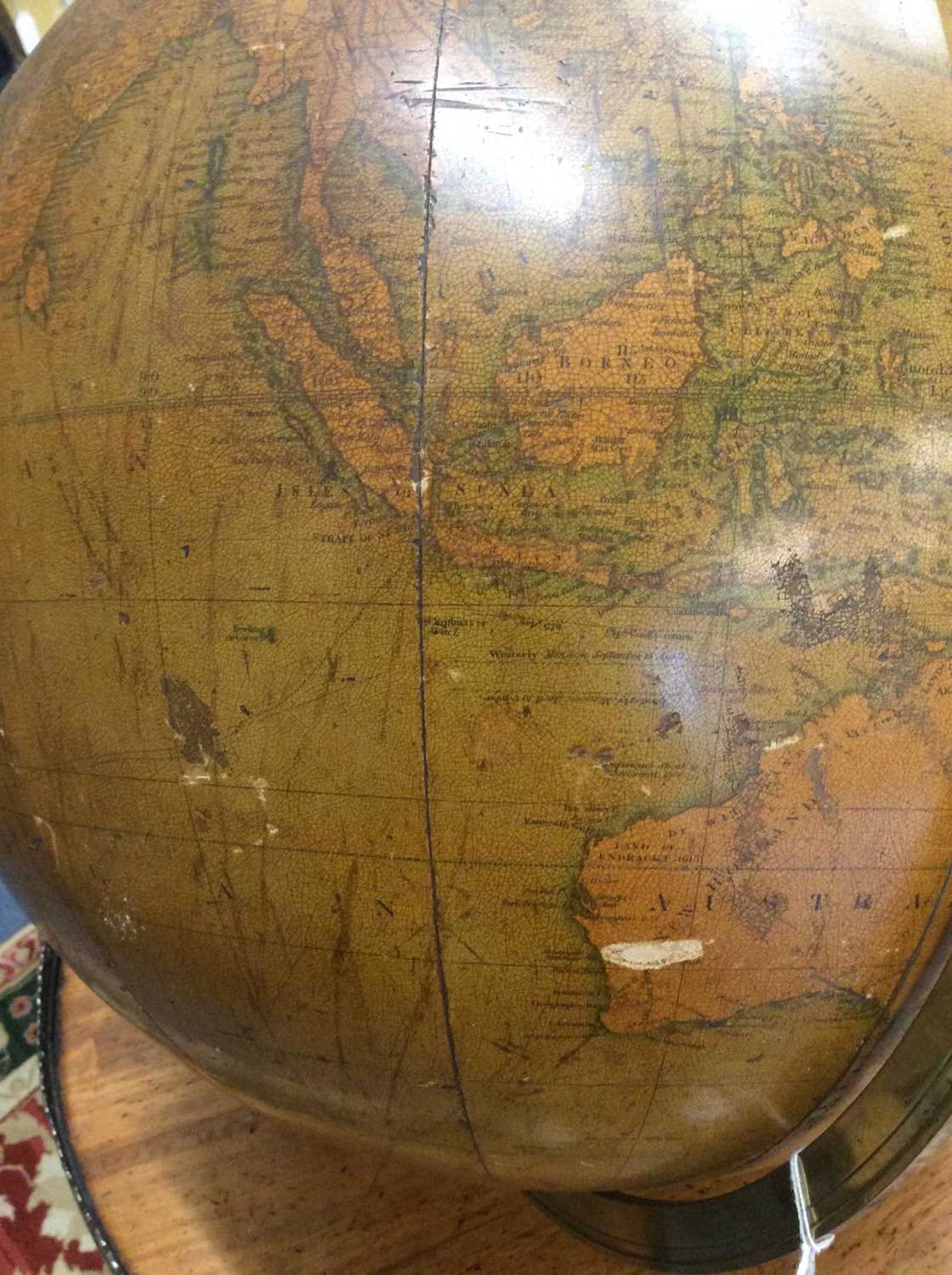 A William IV 16 inch library terrestrial globe dedicated to Sir Joseph Banks and manufactured by - Image 17 of 18