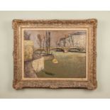 Jean Vinay (1907-1978) The River Seine, Paris, oil on canvas, signed lower right, framed, 48.5cm x