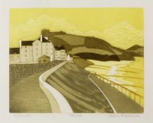 John Brunsdon (1933-2014) 'Criccieth', etching and aquatint, numbered 70/100, signed in pencil lower