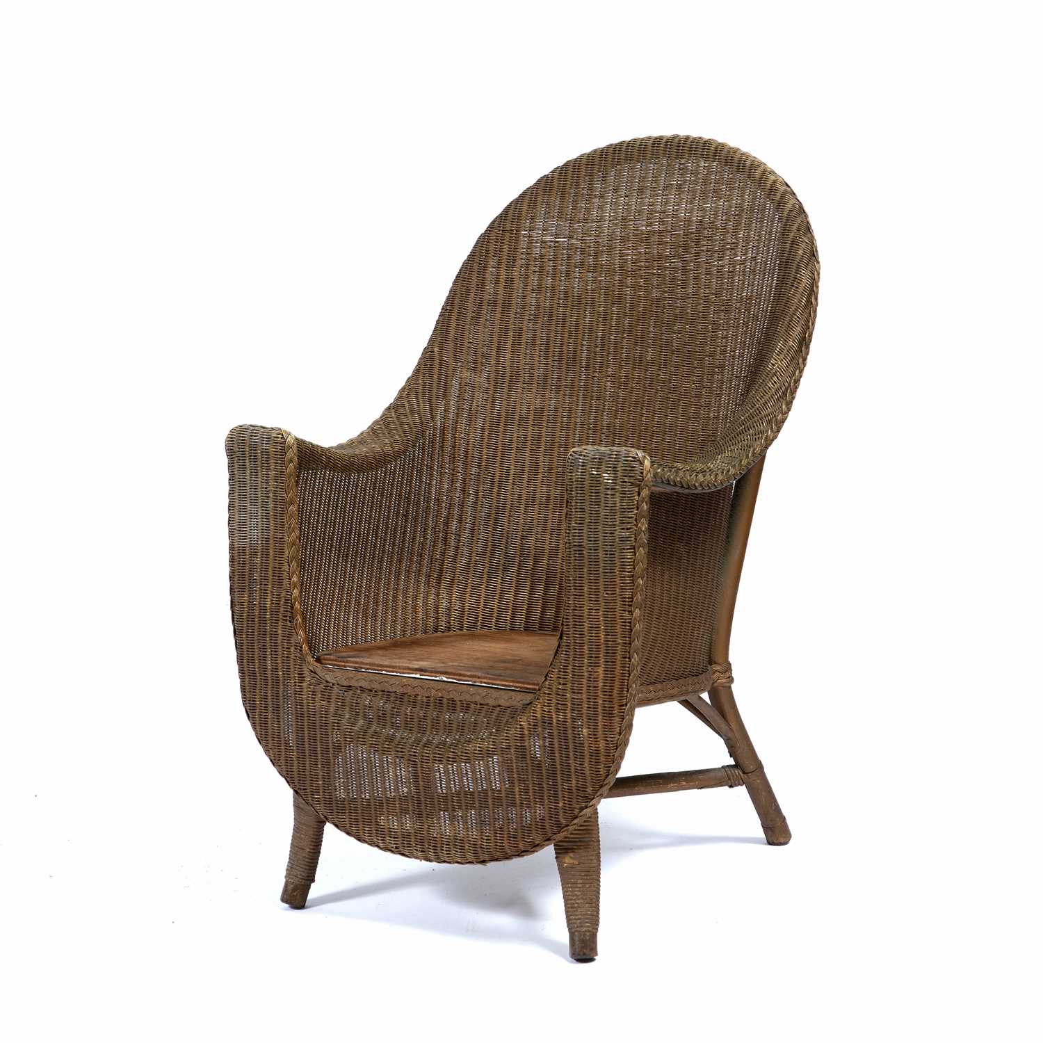 Sirrom Loom by Morris Wilkinson Furniture Ltd, Ireland wicker armchair, with plaque to the - Image 4 of 7