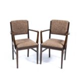 Gordon Russell of Broadway Pair of armchairs, ash, unmarked, 85cm high (2)The wood has been