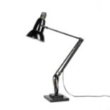 Herbert Terry & Sons black enamel anglepoise table lamp, stamped 'Herbert Terry & Sons Ltd,