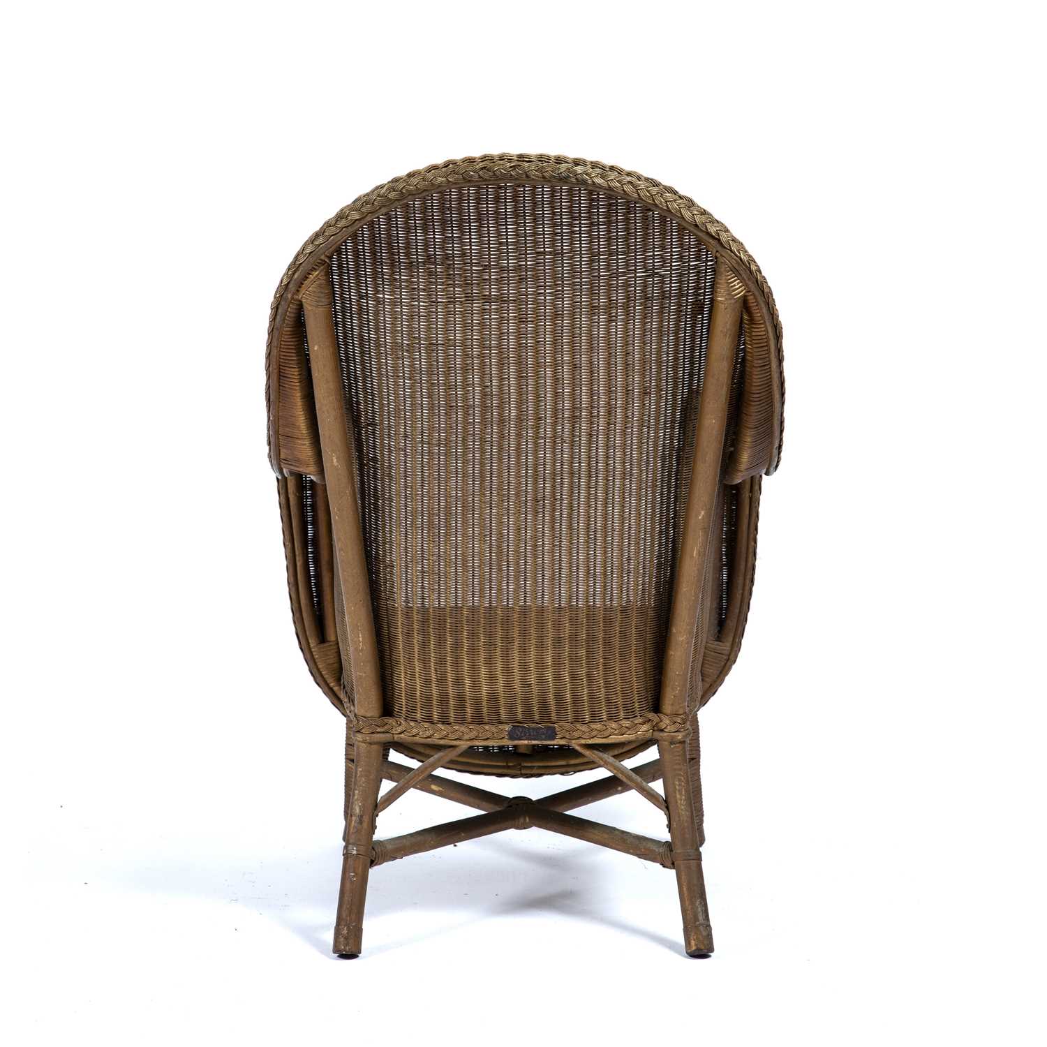 Sirrom Loom by Morris Wilkinson Furniture Ltd, Ireland wicker armchair, with plaque to the - Image 5 of 7