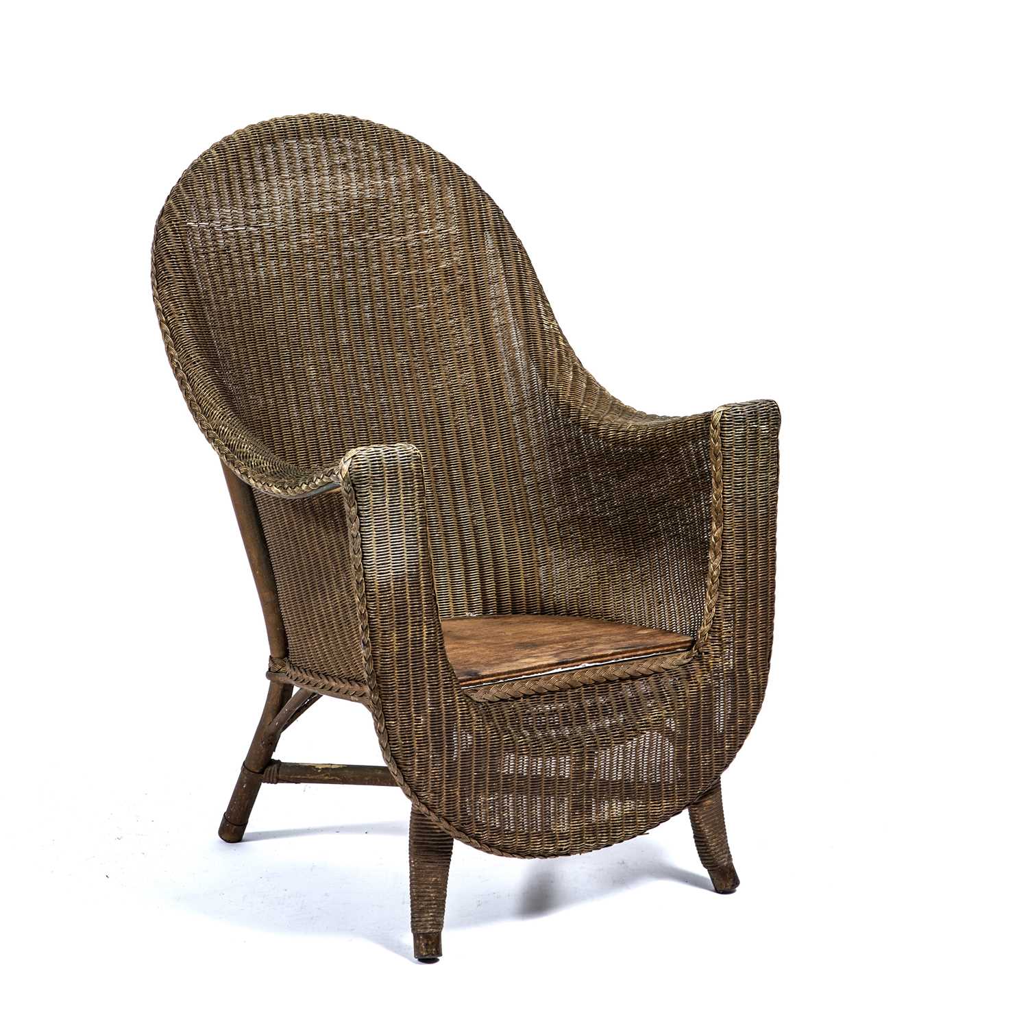 Sirrom Loom by Morris Wilkinson Furniture Ltd, Ireland wicker armchair, with plaque to the - Image 3 of 7