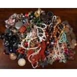 A collection of jewellery, to include necklaces, bracelets, rings and further items, and a
