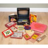 Miscellaneous antique and mid-20th century toys to include; Lott's bricks, set 1 and 0A; jigsaws;
