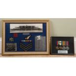 World War II memorabilia relating to W/O Vic Luker, comprising related medals to include the 1939-45