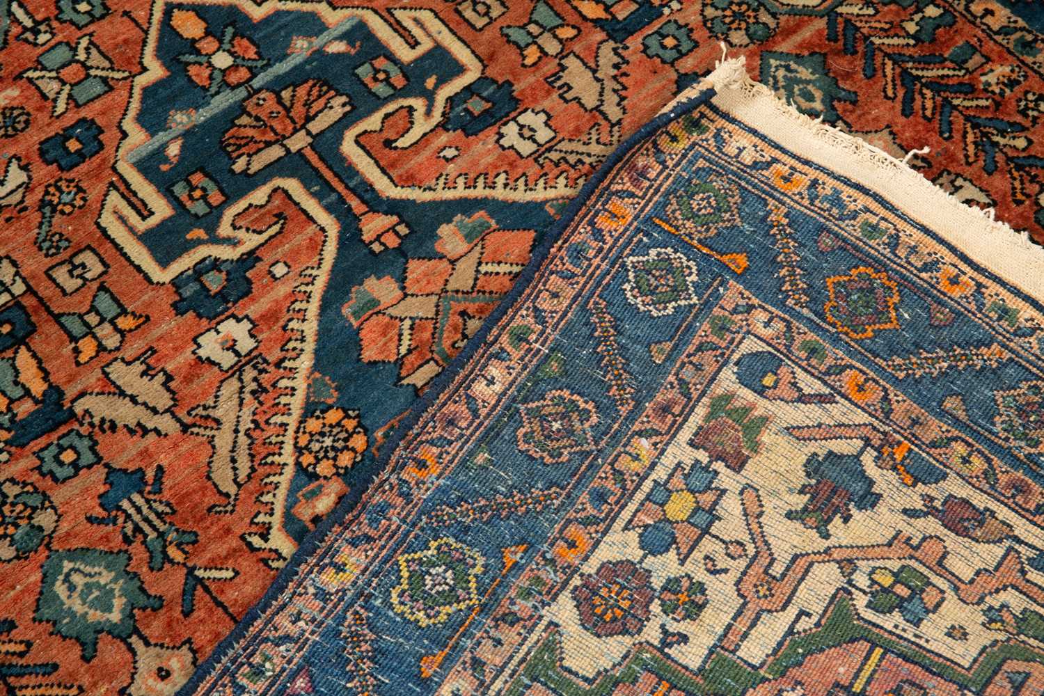 Three middle eastern rugs to include a red ground runner and a 20th century turkish rug. the largest - Image 8 of 8