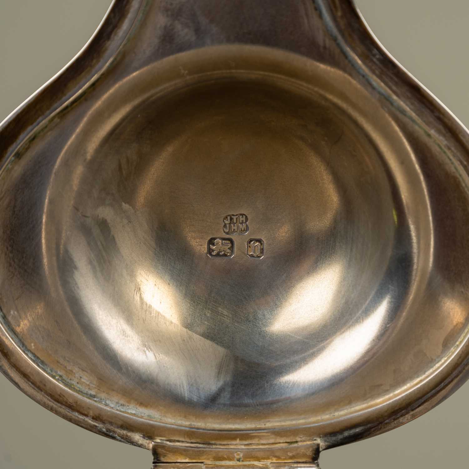 A 19th century sterling silver mounted Coalport claret jug, with gilt upper and handle and white - Image 6 of 7