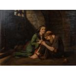 William Gale (1823-1909), 'Sick and in prison', oil on panel, signed and dated '1868' to the lower