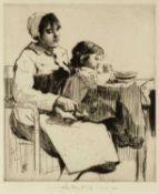 William Lee Hankey (1869-1952) Mother and Child signed in pencil (lower right) etching 22 x 18cm.