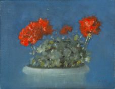 Anthony Robert Klitz (1917-2000) Red Flowers signed (lower right) oil on canvas 40 x 50cm.