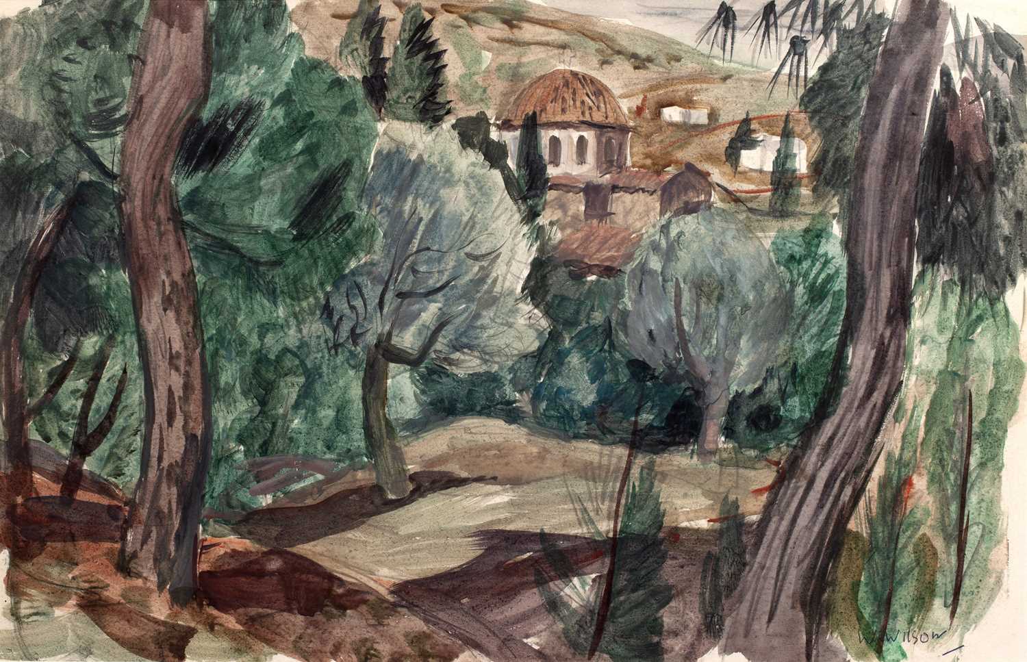 William Wilson (1905-1972) Daphnae signed (lower right) watercolour 31 x 48cm. Provenance: The