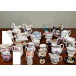 A collection of porcelain to include two late 18th / early 19th century English porcelain cream