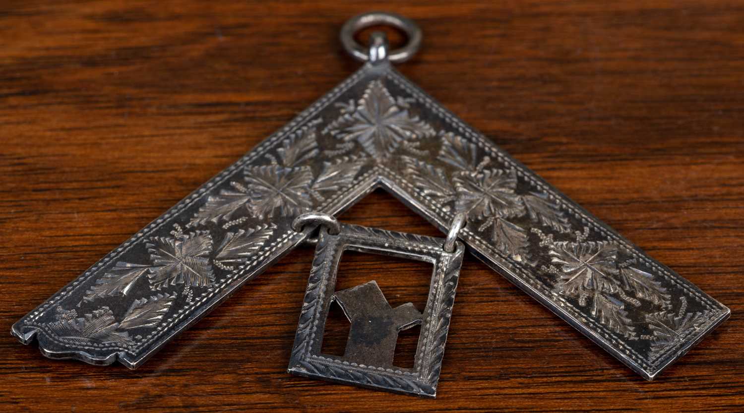 A Masonic silver pendant given to Brother Szulczewski of the Polish National Lodge, No. 778 (later - Image 3 of 7