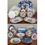 A collection of ceramics consisting mainly of plates to include examples by: Coalport; Derby;