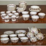 Ludwigsburg part breakfast tea service; together with a Bloor Derby part tea and coffee setWear to