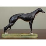 A Studio D. R. B. (Malvern) Ltd bone china model of a greyhound modelled by Dave Scyner, Limited