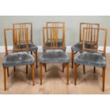 A set of six Gordon Russell teak chairs, each 46cm wide x 45cm deep x 87cm high