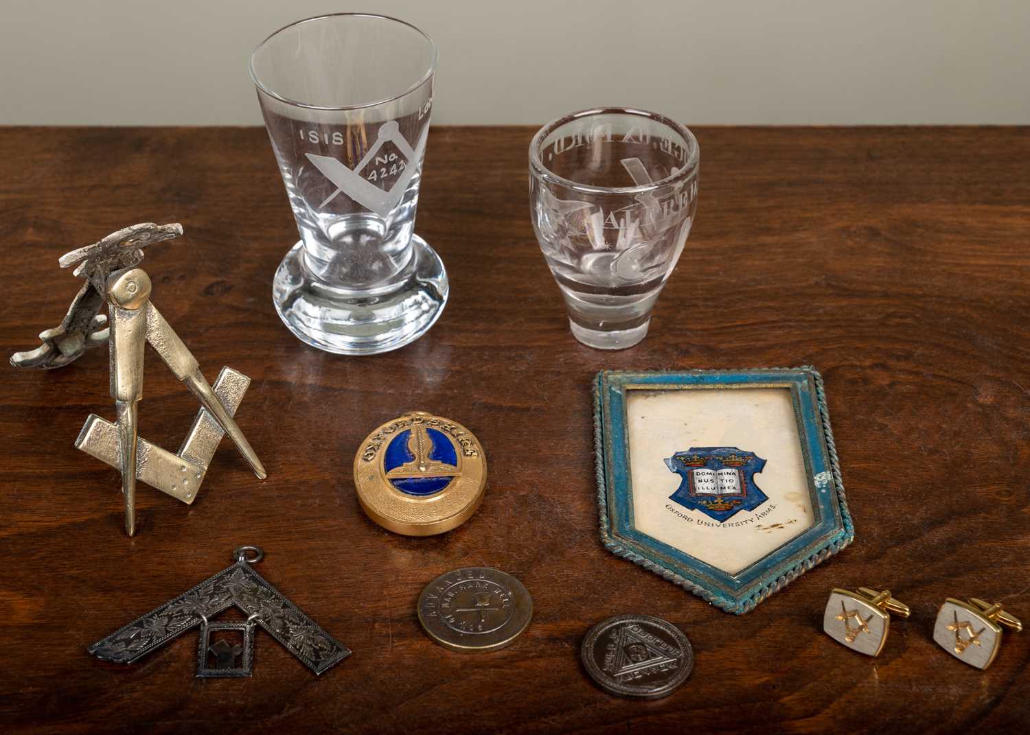 A Masonic silver pendant given to Brother Szulczewski of the Polish National Lodge, No. 778 (later