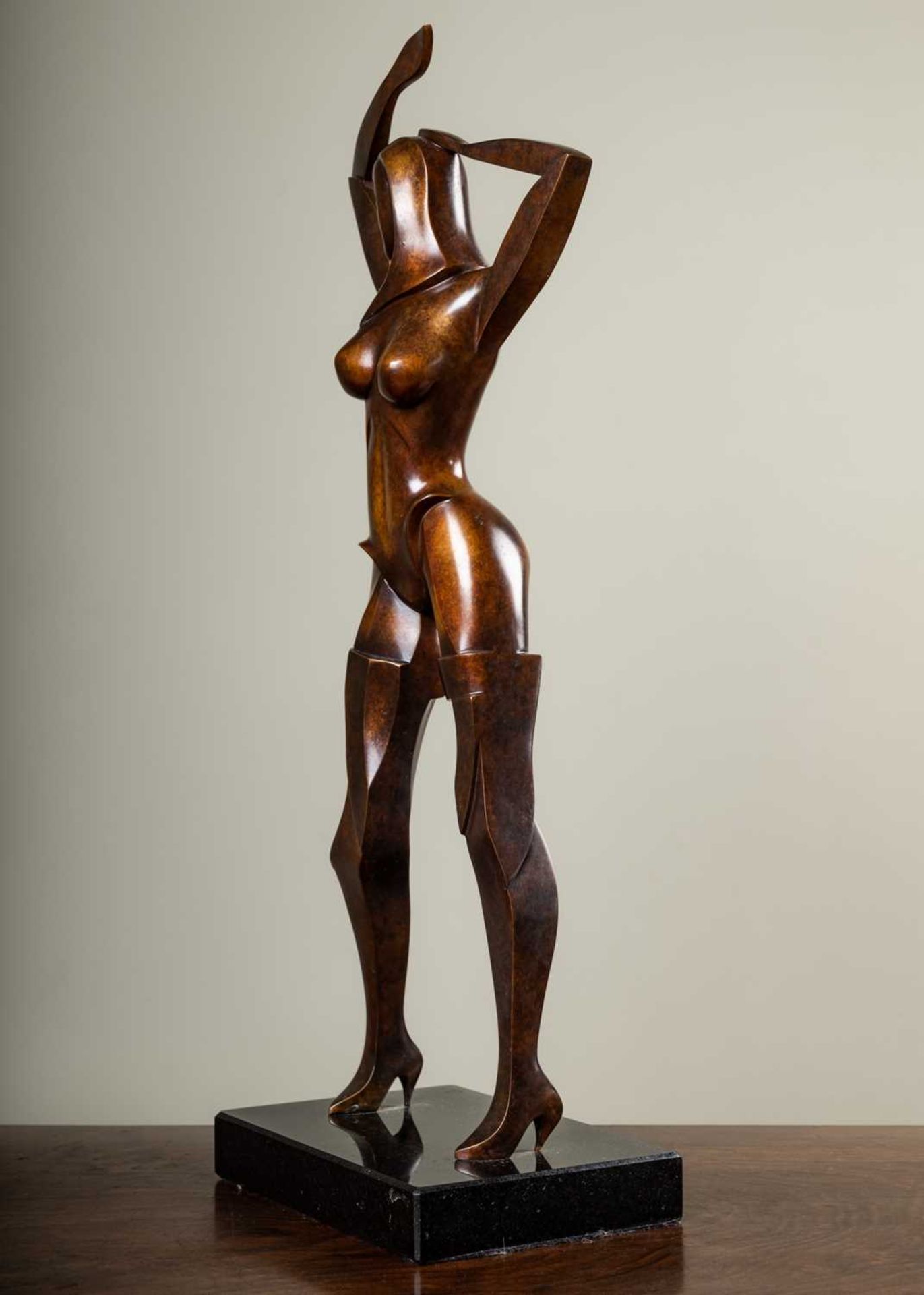 Andrew Thomas (b.1963) Untitled standing female nude, signed and numbered 1/7 to the reverse, on a - Image 3 of 3