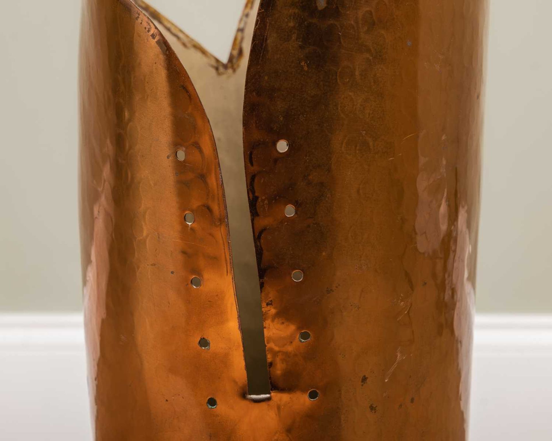 A mid 20th century copper stick stand in the form of a boot, 58cm highMinor marks, dents and - Image 4 of 6