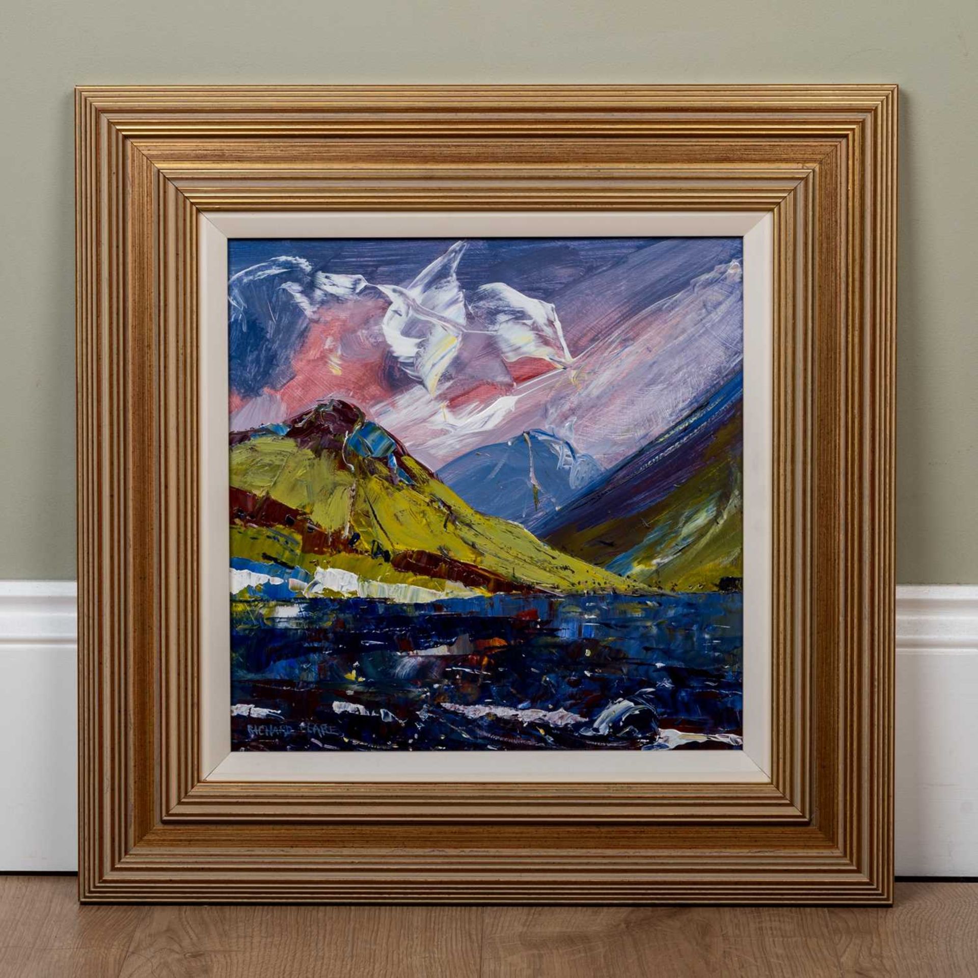 Richard Clare (b. 1964) 'Foreboding of Wastwater', acrylic on board, signed lower left, 29cm x 28.